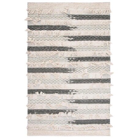 Safavieh 4 x 6 ft. Natura Hand Woven Rectangle Area Rug, Beige & Grey NAT655F-4